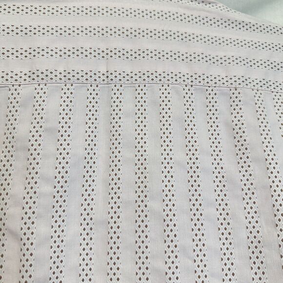 Ted Baker London Flip Cuff Shirt Size 4 (M) Men Pink Stripe Cotton Turkey Mint‎ - Picture 9 of 16